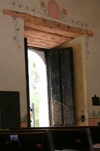 Church interior door